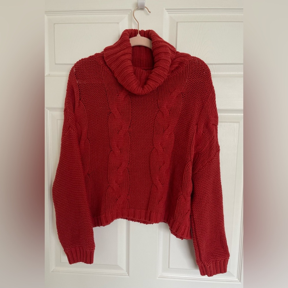 Cozy Cable Knit Turtleneck Sweater